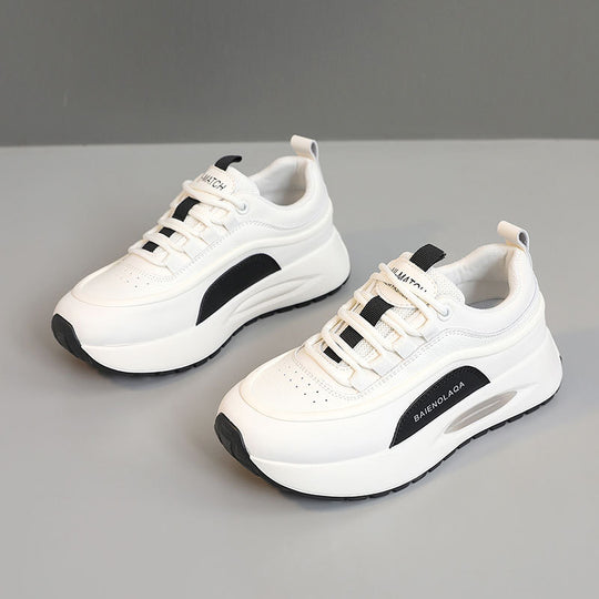 Damen Modische Plattform-Sneaker mit optimaler Dämpfung und atmungsaktiver Obermaterialstruktur EB