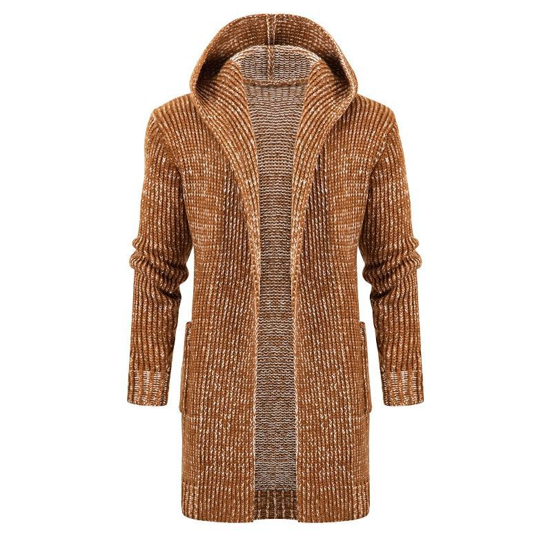 Damen Strickjacke mit Kapuze und seitlichen Taschen EB