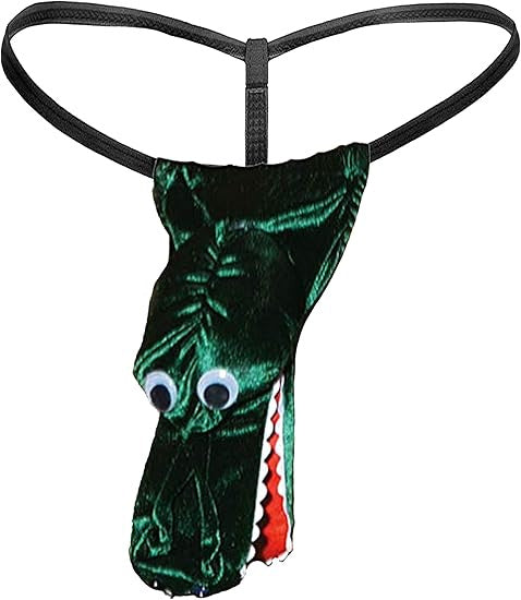 Männer Novelty Plüsch Rentier Tanga mit Geweihtasche