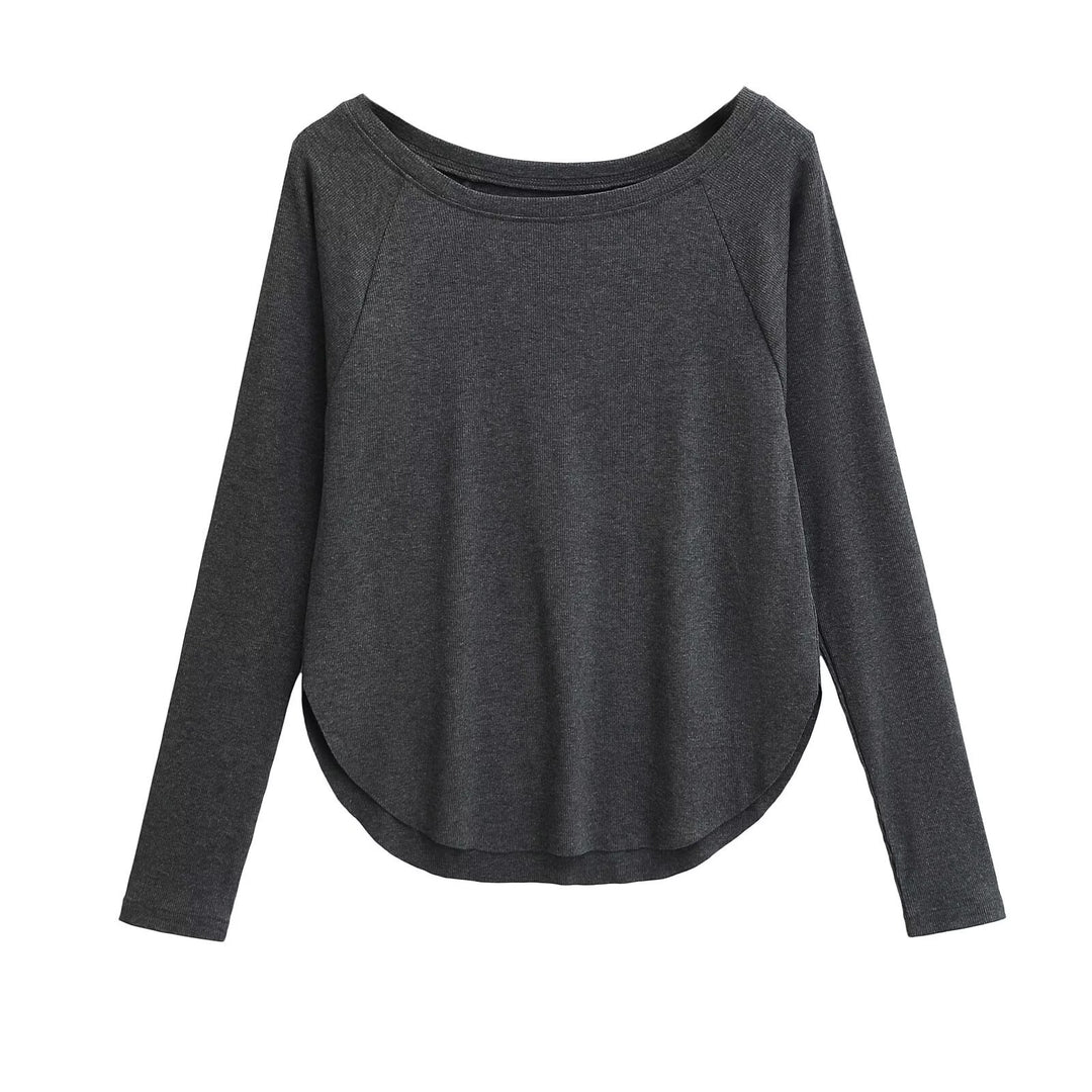 Damen lässiges Langarmshirt EB