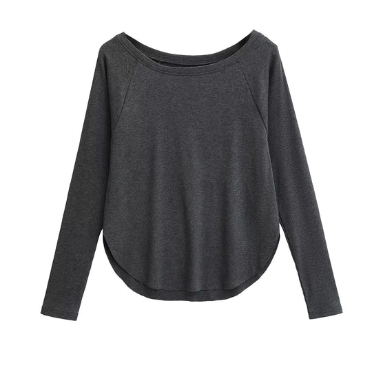 Damen lässiges Langarmshirt EB
