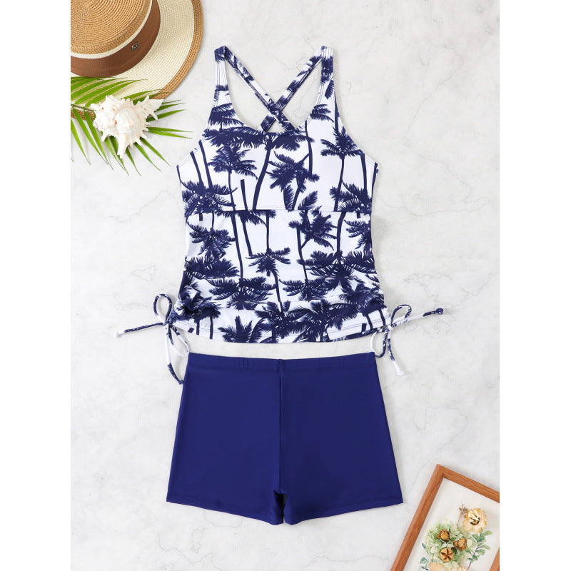 Damen Tankini-Set mit floralem Oberteil und sportlichem Schnitt EB