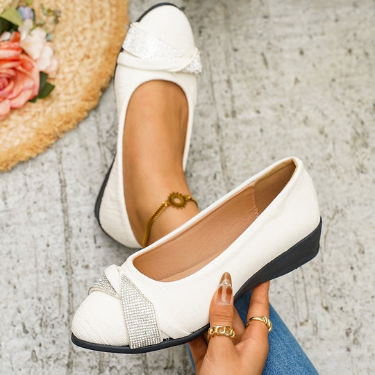 Damen Ballerinas mit funkelnden Applikationen EB