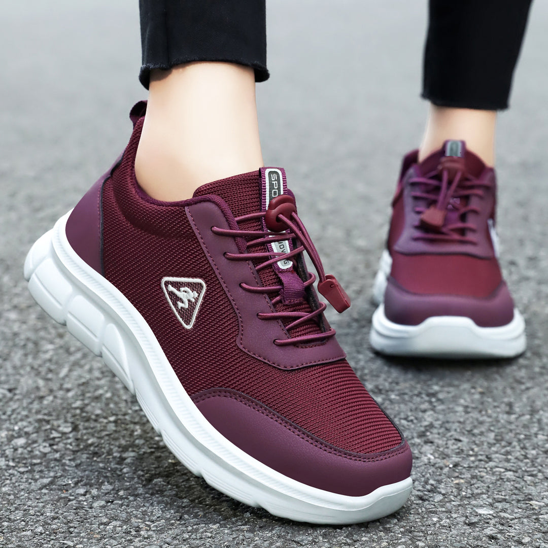 Damen Sportliche hochdämpfende Sneakers mit atmungsaktivem Obermaterial EB