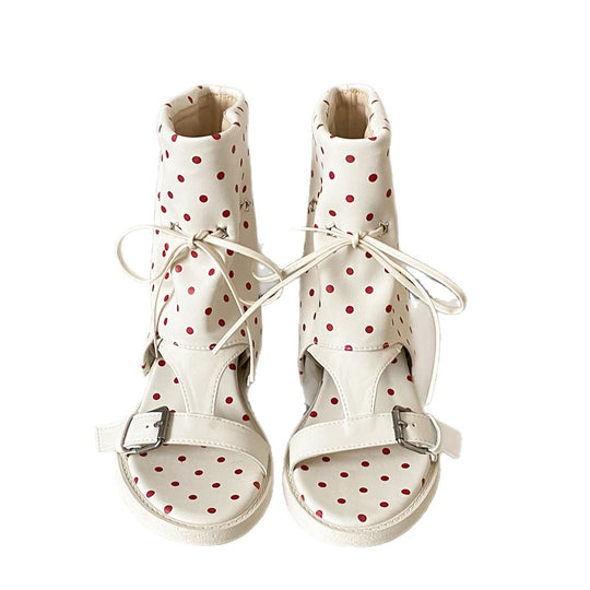 Damen Sandalen mit modischer Stulpen-Optik und bequemer Schnürung EB