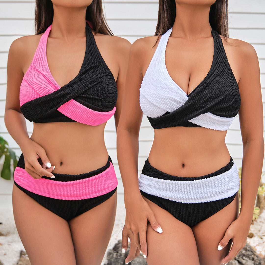 Damen Hochwertiges Wickel-Bikini-Set mit modischem Design EB