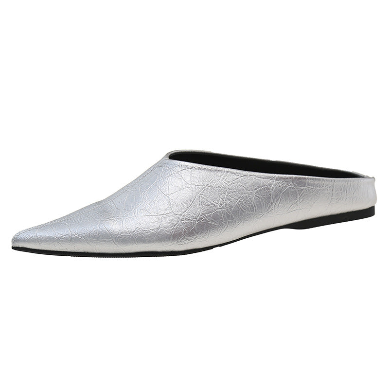 Damen Elegante Mules aus hochwertigem Kunstleder EB