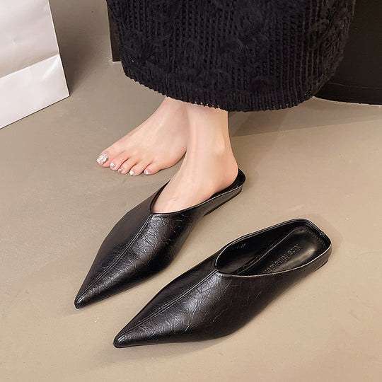 Damen Elegante Mules aus hochwertigem Kunstleder EB