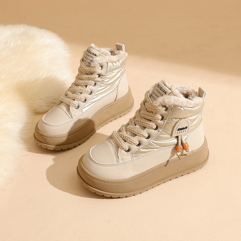 Damen High-Top Sneakers mit warmer Fütterung und rutschfester Laufsohle EB