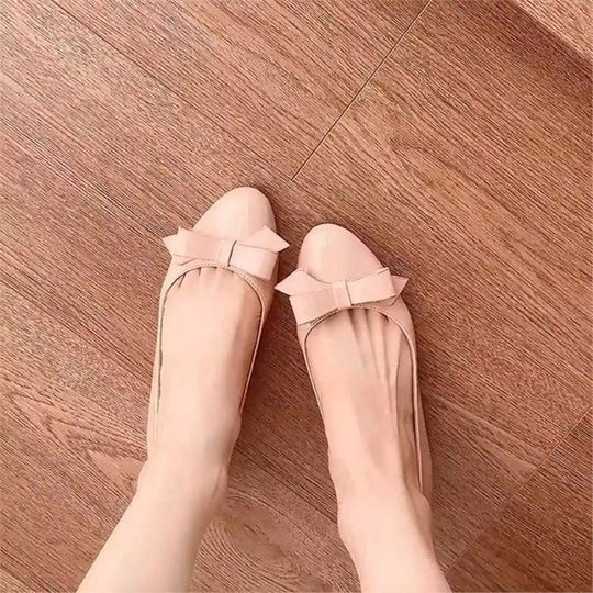 Damen Ballerinas mit dekorativer Schleifenapplikation EB