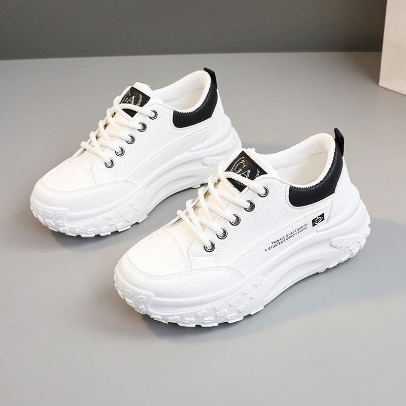 Damen modische Chunky Sneakers mit gepolsterter Sohle und stoßdämpfendem Design EB