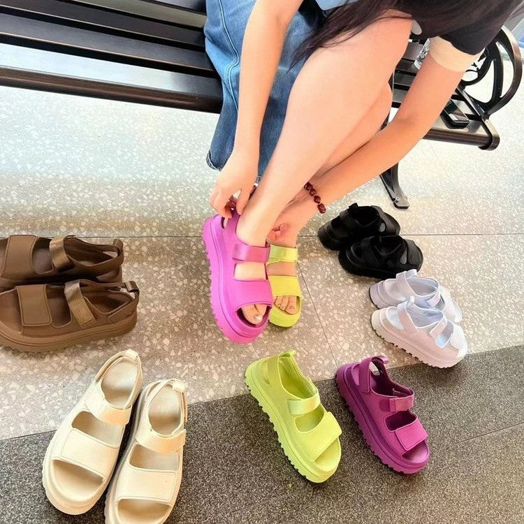 Damen Sportliche Sandalen mit ergonomischem Fußbett und rutschfester Sohle EB