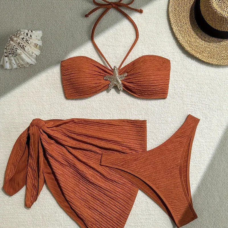 Damen Bandeau-Bikini mit eleganter Wickel-Option EB