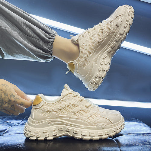 Damen Sportliche Mesh-Sneakers mit dämpfender Sohle und atmungsaktiver Konstruktion EB