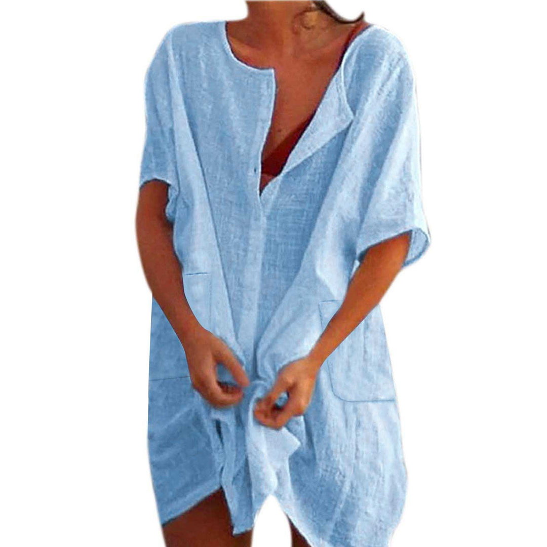 Damen lässiges Strandkleid EB