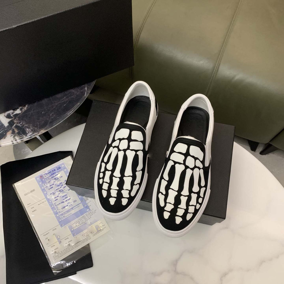 Damen Slip-On Sneakers mit innovativem Oberflächenmuster und rutschfester Sohle EB