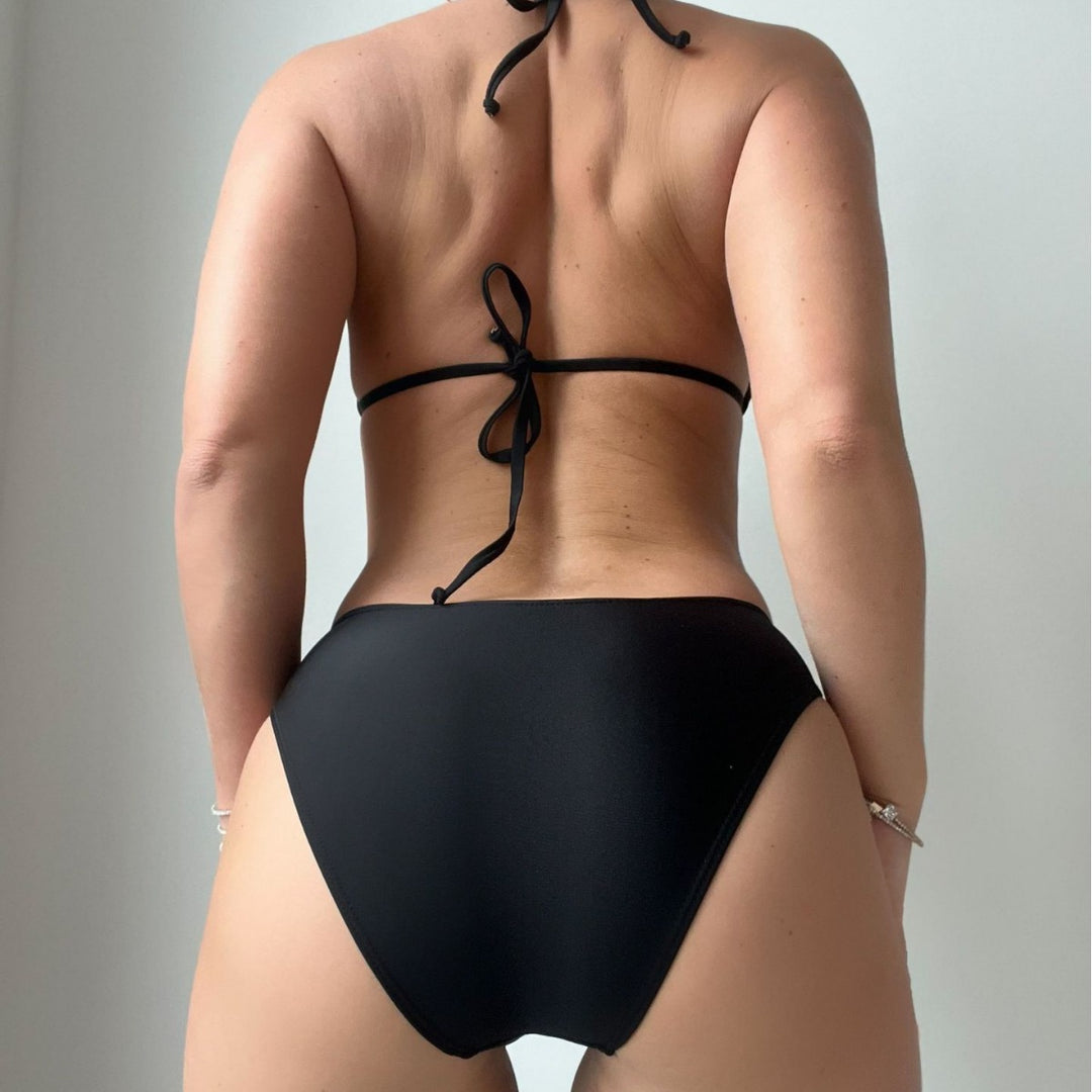 Damen High-Cut Badeanzug mit transparenten Ärmeln EB