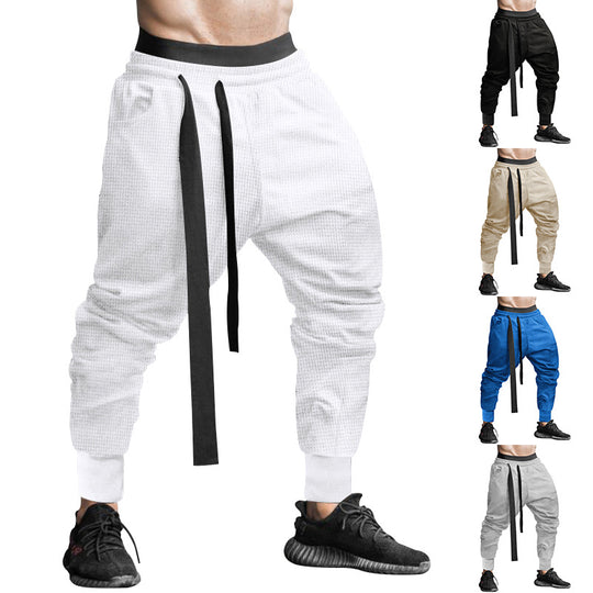 Herren Sportliche Relaxed Fit Jogginghose mit verstellbarem Bund EB