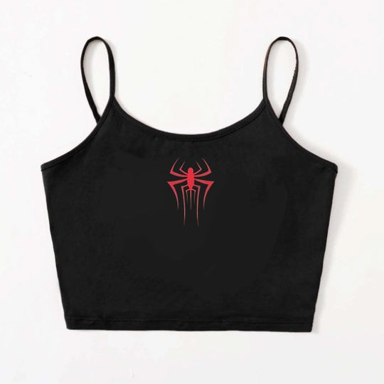 Damen Crop-Top mit kreativem Herz-Design EB