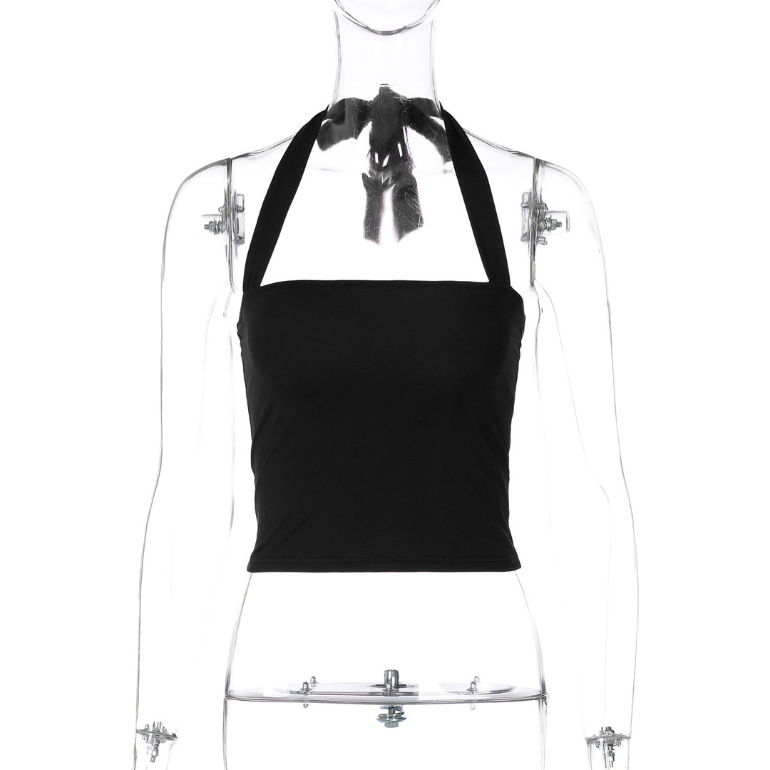 Damen Crop-Top mit Halteroberteil und eleganter Passform EB