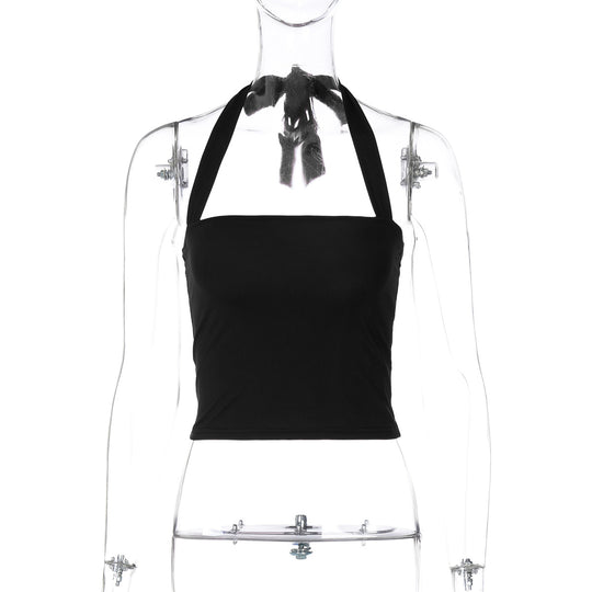 Damen Crop-Top mit Halteroberteil und eleganter Passform EB