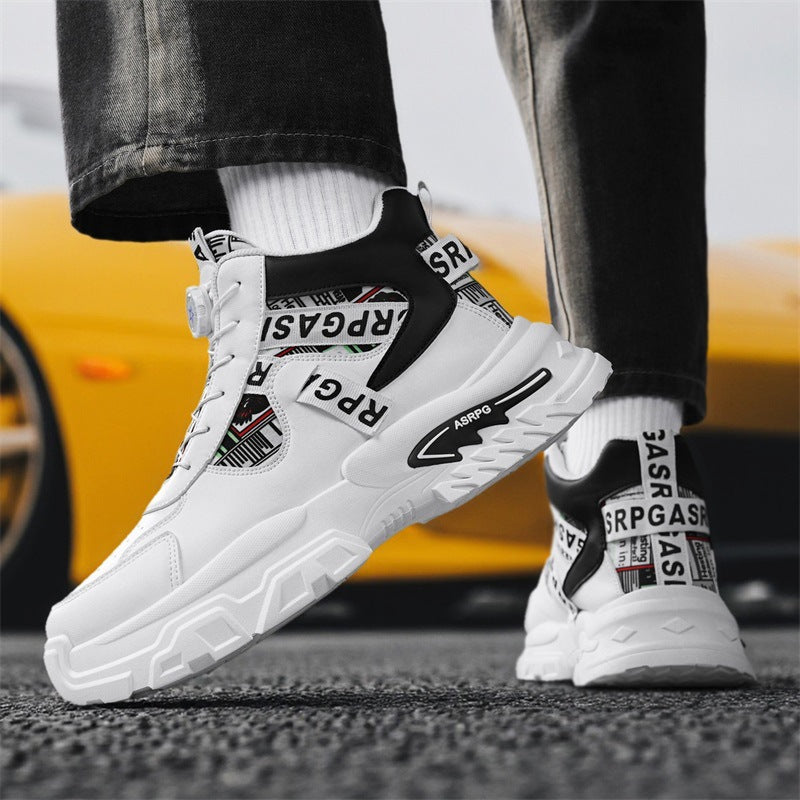 Damen Modische High-Top Sneakers mit stabiler Sohle und innovativem Schnellschnürsystem EB
