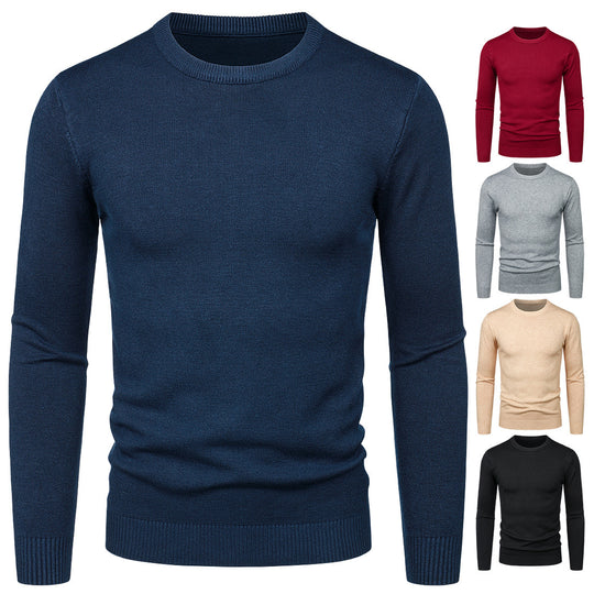 Herren Rundhalspullover aus weichem Material EB
