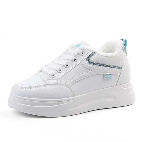Damen warme High-Top Sneaker mit kuscheligem Innenfutter und rutschfester Sohle EB