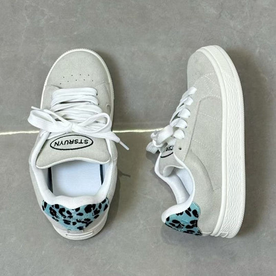 Damen Modische Sneakers mit weichem Obermaterial und rutschfester Sohle EB