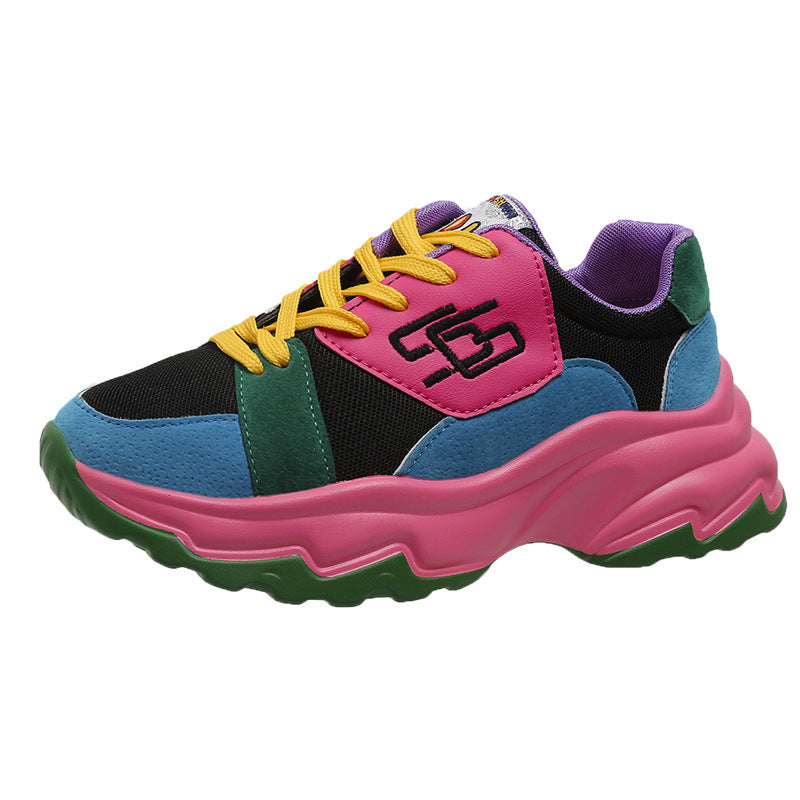 Damen Sportliche Sneakers mit modischem Farbdesign und komfortabler Dämpfung EB