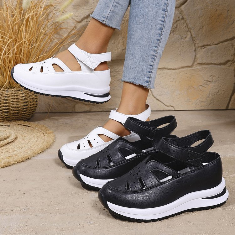 Damen Komfort-Sandalen mit verstellbarem Riemen und rutschfester Sohle EB