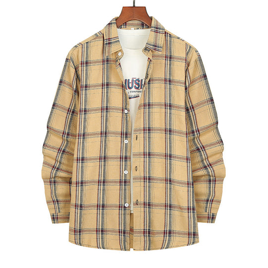 Herren Flanellhemd mit modernem Karomuster und bequemer Passform EB