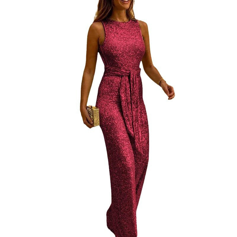 Damen Glamouröses Abendkleid mit schimmernden Pailletten und tailliertem Schnitt EB