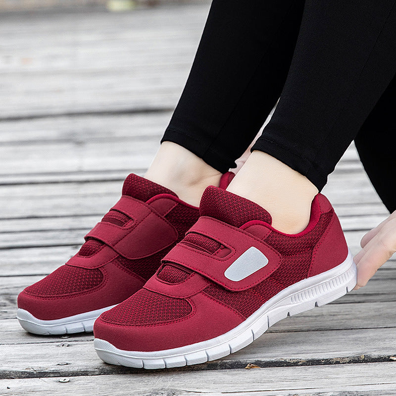 Damen Sportliche Sneakers mit praktischem Klettverschluss und atmungsaktivem Obermaterial EB