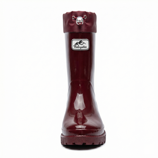 Damen Hochwertige und Stylische Gummistiefel mit Verstellbarem Schnürsystem EB