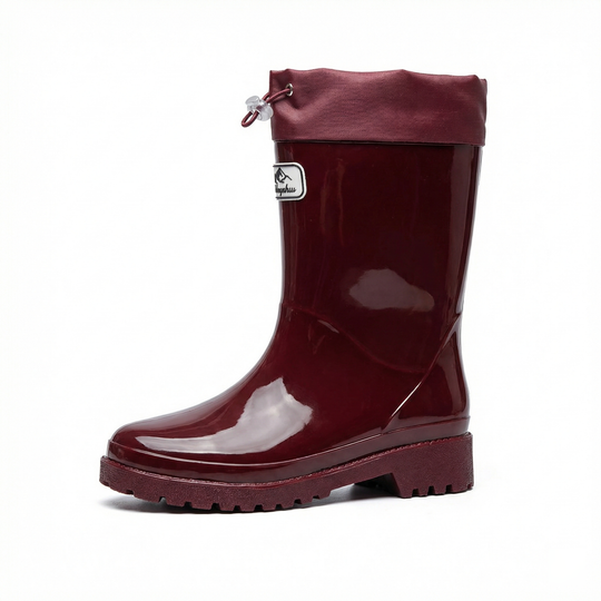 Damen Hochwertige und Stylische Gummistiefel mit Verstellbarem Schnürsystem EB