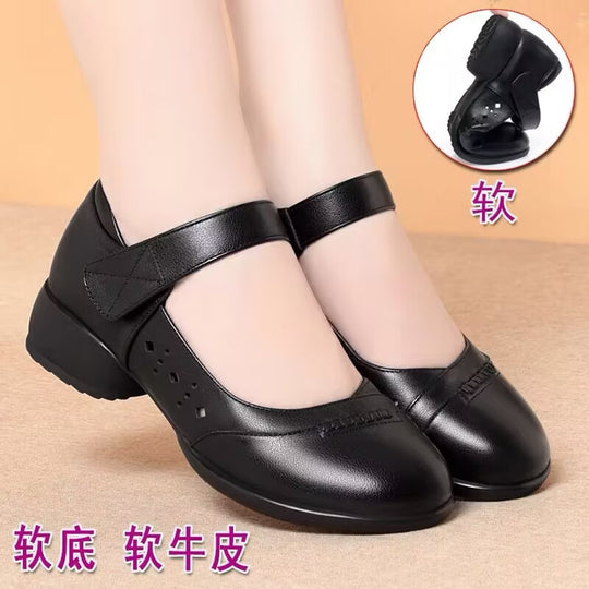 Damen Mary Jane Ballerinas mit verstellbarem Riemen und komfortabler Sohle EB
