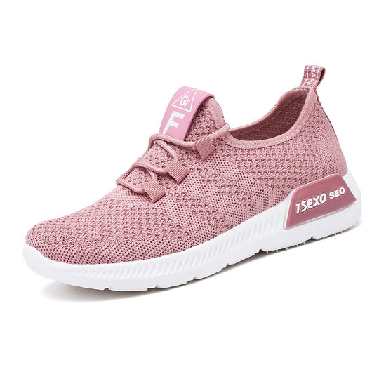 Damen Leichte und atmungsaktive Sneaker mit flexiblem Mesh-Obermaterial EB