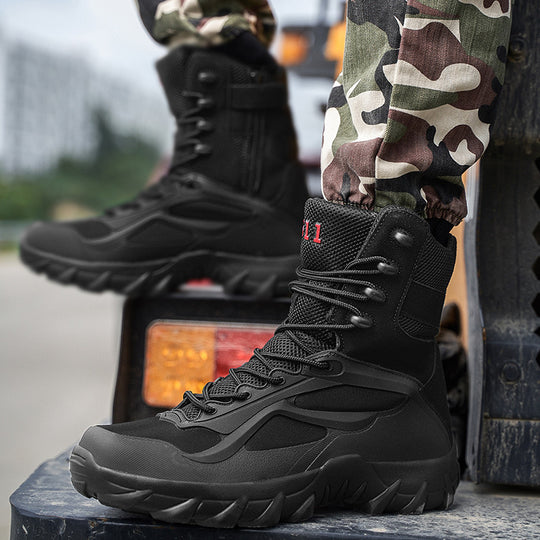 Damen taktische Winterstiefel mit rutschfester Sohle und atmungsaktiven Eigenschaften EB