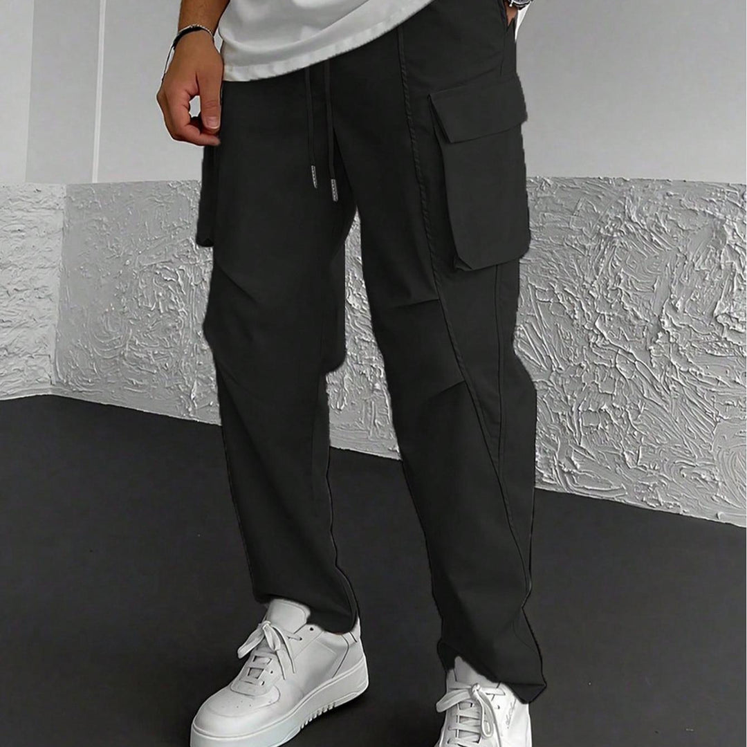 Herren Cargo-Hose mit multifunktionalen Taschen und elastischem Bund EB