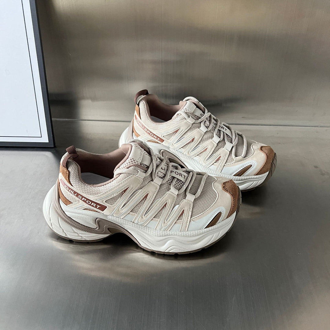 Damen Sportliche Lifestyle-Sneaker mit atmungsaktiven Mesh-Einsätzen und dämpfendem Fußbett EB