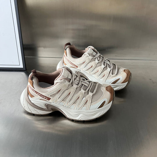 Damen Sportliche Lifestyle-Sneaker mit atmungsaktiven Mesh-Einsätzen und dämpfendem Fußbett EB