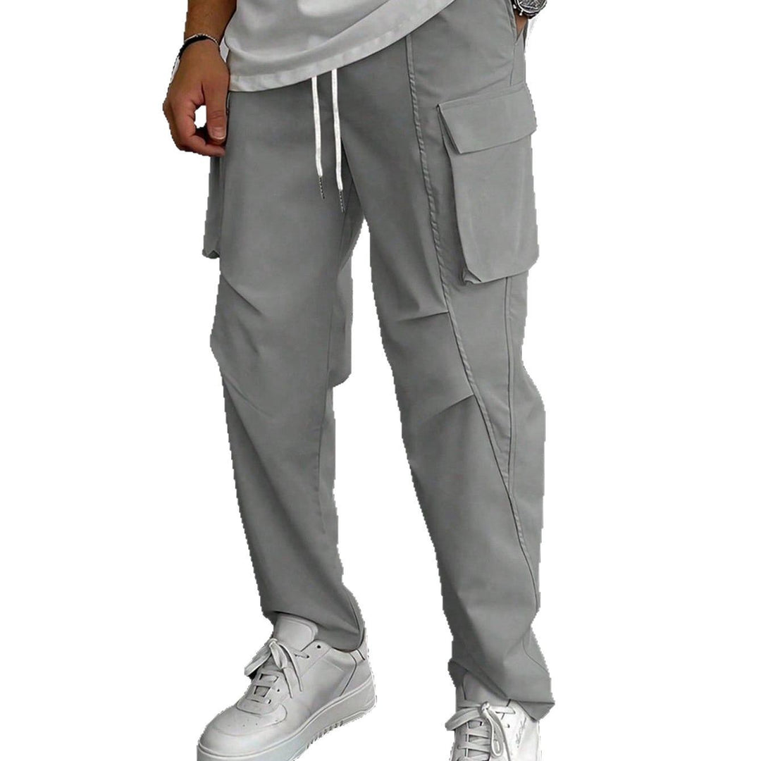 Herren Cargo-Hose mit multifunktionalen Taschen und elastischem Bund EB