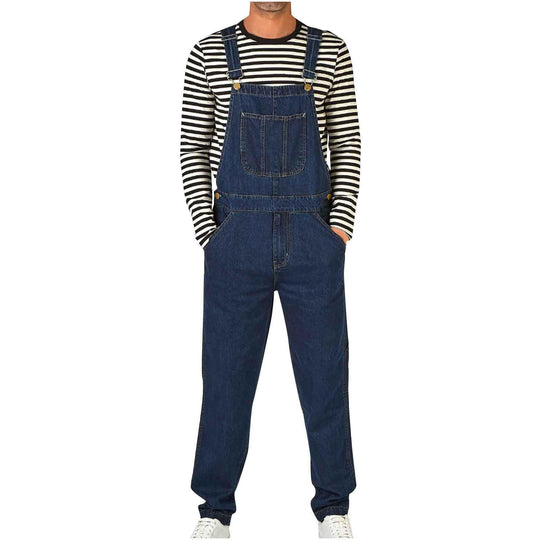 Herren Denim-Latzhose mit praktischen Taschen und modernem Schnitt EB