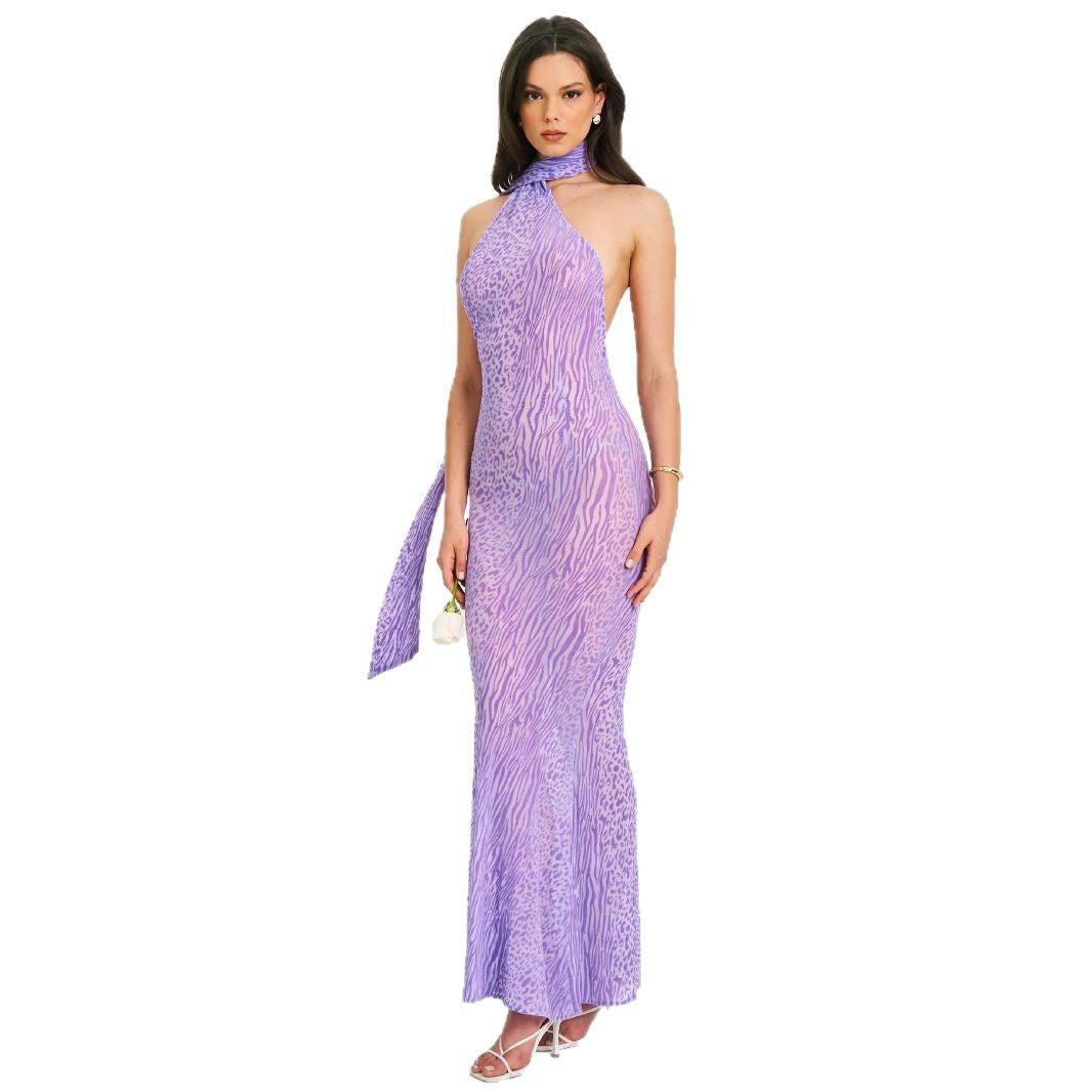Damen Elegantes Wickelkleid mit asymmetrischem Hals und figurbetontem Schnitt EB