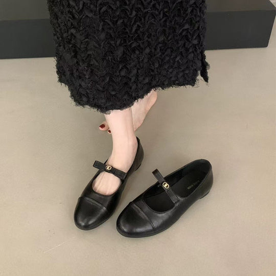 Damen Ballerinas mit modischem Riemendesign und komfortablem Fußbett EB