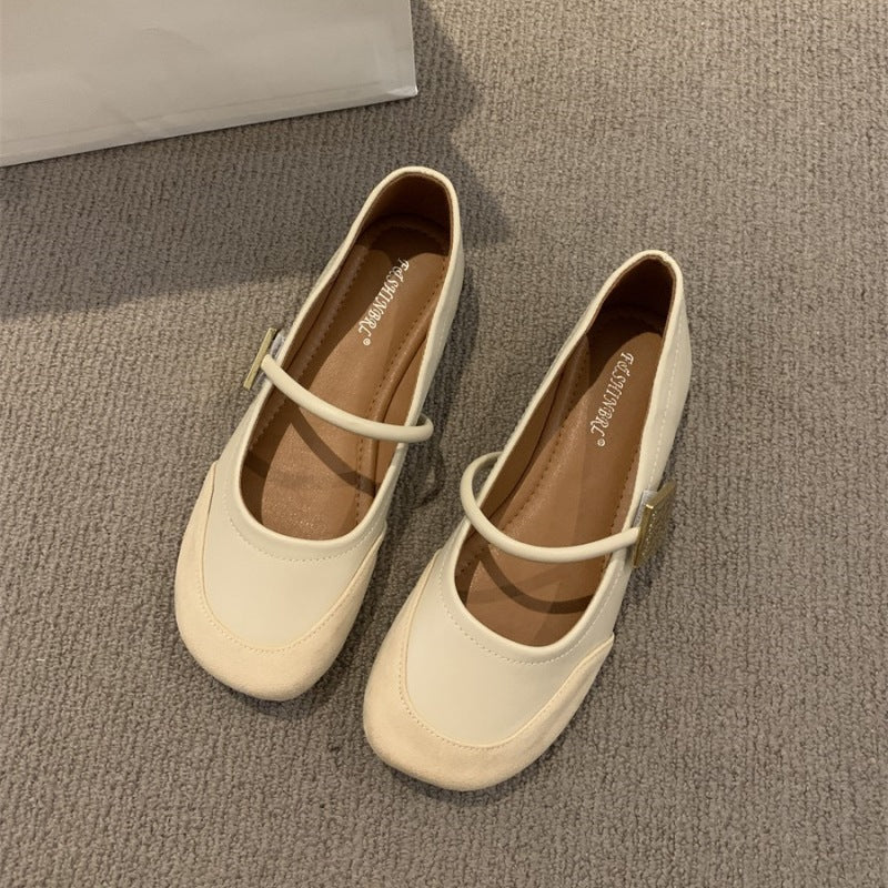 Damen elegante Mary Jane Ballerinas mit modischem Riemchen und bequemer Innenpolsterung EB