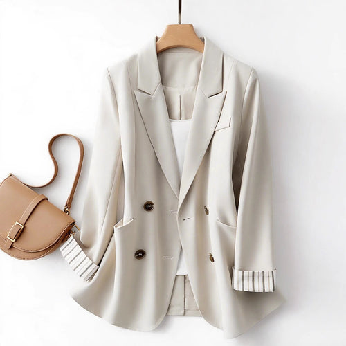 Damen Kreuzeleganter Blazer mit stilvollen Details EB