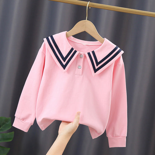 Mädchen Segelkragen Sweatshirt EB