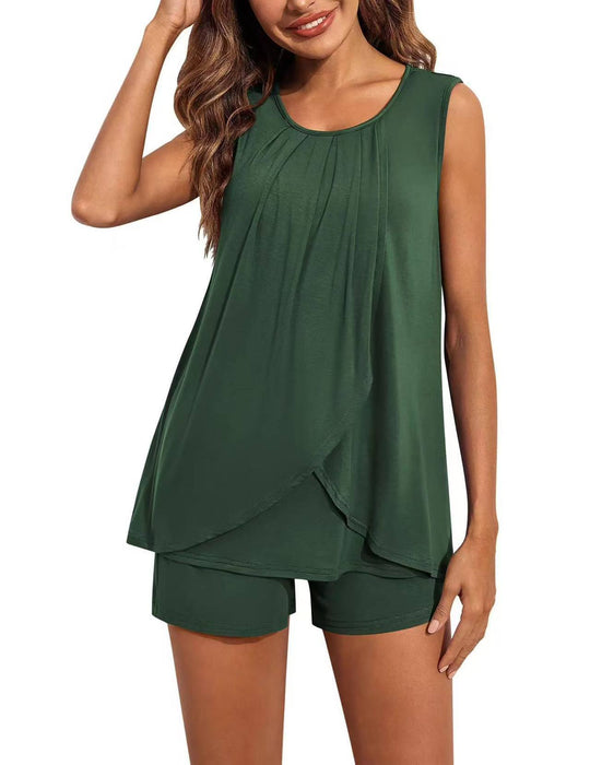 Damen Sportliches Tank-Top mit Shorts EB